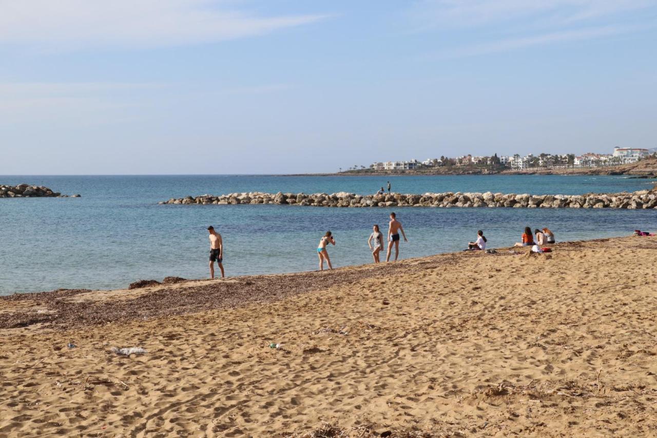 Cyking 2 Bed Apartment With Pool & 10 Min To Beach Paphos Kültér fotó